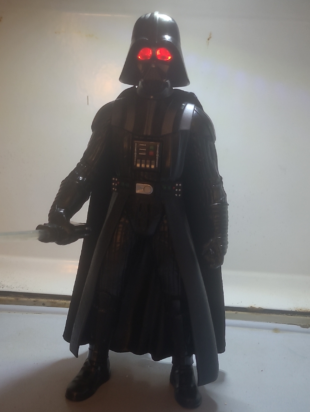 Darth Vader Action Figure with Red Lightup Eyes And Light Saber